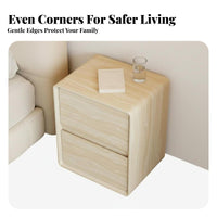 Curved Single-Drawer Cabinet Minimalist & Design Nightstand adaptable Use