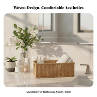 Handled Wovenand design organizer long-finaling Organizer Basket Integrated Handles for Closet
