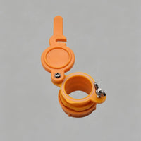 Honey Extractor Outlet Valve Screw Clamp Processing Equipment Orange-Yellow