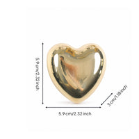 Heart Ornament Tabletop Accent Sculpted for Minimalists