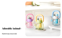 Drop Resistant Kids Water Bottle with Handle Great Gift Idea Cartoon Double-Drink Cup Easy to Clean for Children, Girls, School, Outdoor