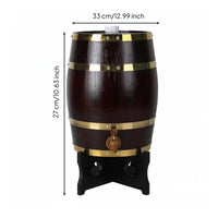 Oak Design Drink Dispenser Food-Grade Liner Barware for Bar, Restaurant