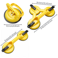 Suction Cup Lifter Lever Operated Shop Tool Circular Base for Smooth Surfaces
