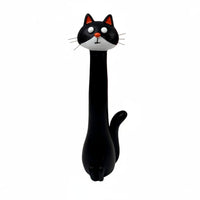 Feline Figurine Vase Nordic Style Resin Cat Statue Vase Handmade Table Ornament