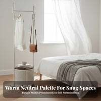 Rolling Clothes Rack with Hamper Faux Rattan Weave for Bathroom, Students