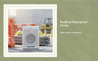 Solar speaker with motion alarm.
