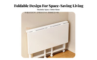 Foldable Design transformable Dressing Table Space-Saving Makeup Vanity 2-in-1 Function Bedroom Furniture twofold Functionality for Students, Apartment Dwellers, Young Adults, Small Spaces, Dorm Room, Home Office