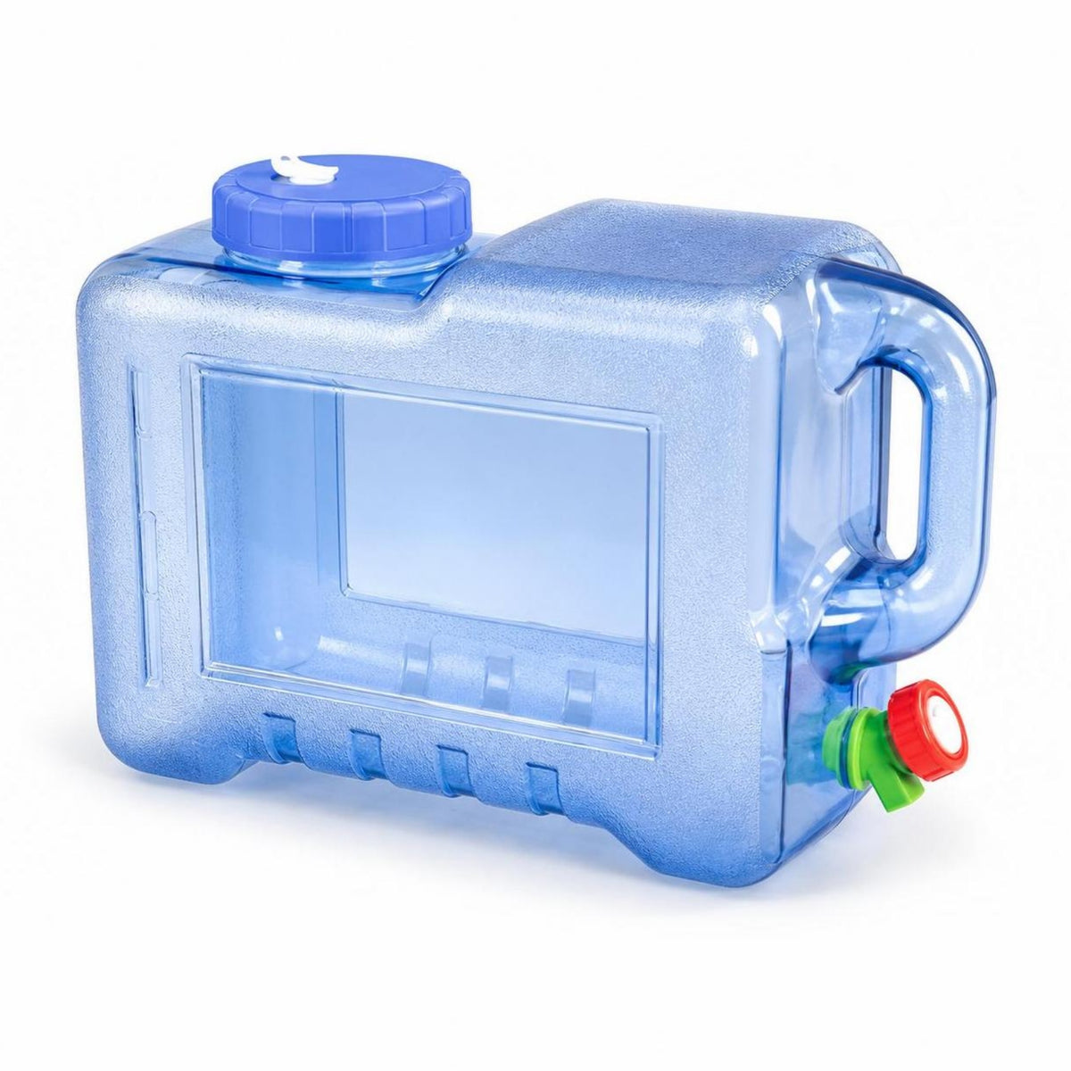Storage Gear Top Handle Large Opening Water Container with Scale Clear Rectangular Water Container Food-Grade for Kitchen