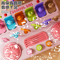 Lezai Montessori Busy Board Toy for Kids 4-6 Years, Pink