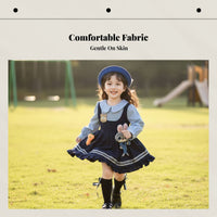Girls Autumn Princess Dress, Judy Officer Cosplay, Long Sleeve, Zootopia Theme, Halloween