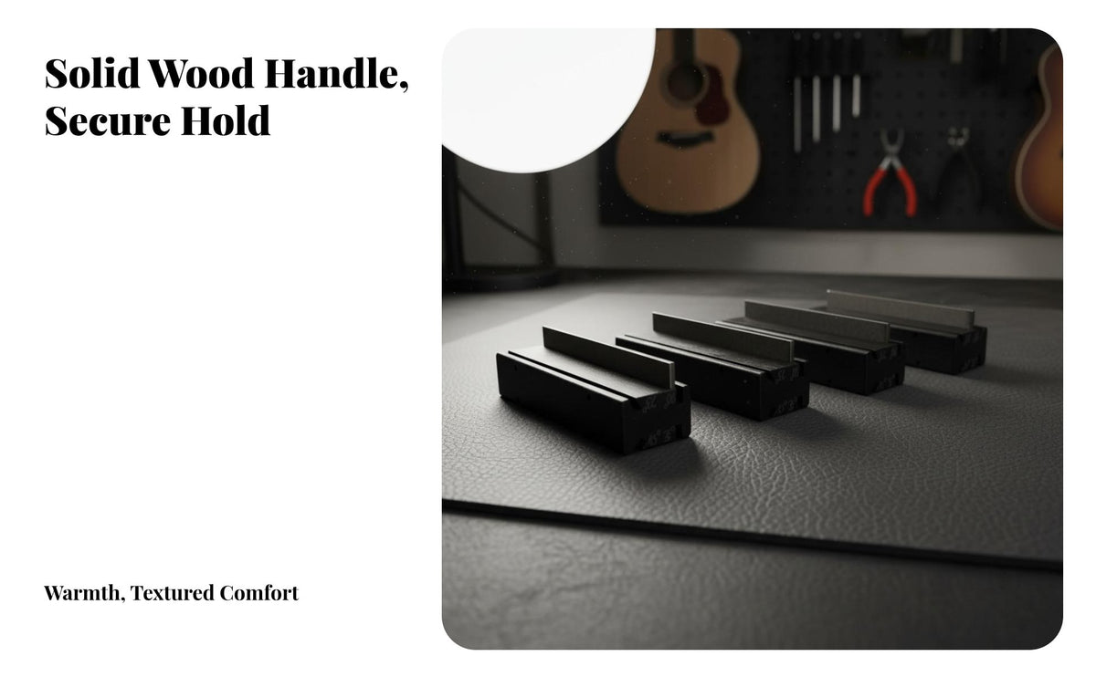 Multi-Angle Design Guitar Fret Beveling File Professional Grade Fret Beveling File Long-Lasting Construction for Musicians, Fretwork