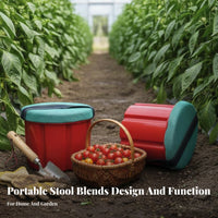 Lightweight Portable Farming Stool Wear-Resistant Wearable Work Stool Stable for Field Workers, Gardeners, Greenhouse, Harvesting, Outdoor