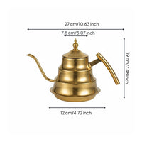 Stainless Steel Teapot Rust-Resistant Drinkware Easy to Clean for Cafe