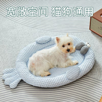 狗窝夏季凉窝宠物窝透气冰豆豆冰垫睡垫夏季凉爽狗垫睡窝宠物用品