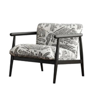 Upholstered High-Sided Armchair French Vintage Design Scalloped Rear Armchair Easy Assembly Modern Minimalist Aesthetic