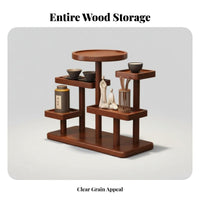 Multi-Tiered Plant Shelf Stepped Shape Home Decor Unrestricted Standing