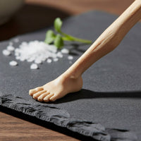 2-in-1 Design Foot Shaped Chopsticks Portable Chopstick Straw