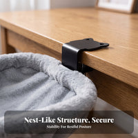 Space-Saving Desk-Hammock Hammock | Soft soft Padded Rim, Machine Washable material, Cat Hammock with Clamp, for Home Office