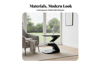 S-Shaped Tiered Stand Space-Saving End Table Sturdy Build for Apartment Dwellers