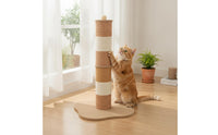 Cat Scratching Column with Ball Stable Vertical Scratching Post Compact Pet Supply for Cats