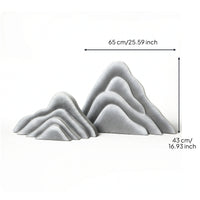2 Pieces Foam Boulder Irregular Faux Stone Realistic Artificial Rock for Photographers, Florists, Plant Decoration, Soft Furnishing Displays