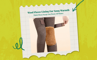 Wool Knee Pads, Thick, Thermal, Cold Weather, Unisex