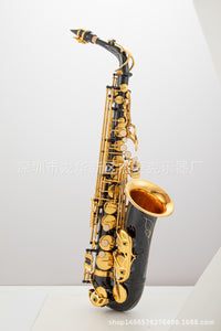 OEM AS-82Z Eb Alto Saxophone, Brass, Black Nickel Gold Finish, with Hard Case