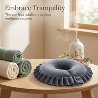 Memory Foam Face Down Pillow for Massage Table, Face Cushion for Beauty Salon, M #variant:Blue