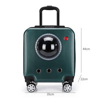 Pet Carrier Suitcase Breathable Wheeled Pet Carrier  Sturdy