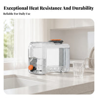 Faucet Water Container Flat-Sided Translucent Rectangular Water Storage Container Outdoor Gear Odornon-Odorous for Home Use