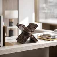 Geometric Sculpture Polished Marble Sculpture Architectural for Reception Area