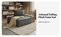 interchangeable Design Single Sofa Block Space-Saving Armless Chair Minimalist aesthetic Sectional Piece Easy Assembly for Apartment Dwellers, Young Adults, Homeowners, Small Spaces, Living Room, Lounge Area, Bedroom