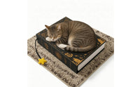 Corrugated Book Shaped Cat Scratcher | Wear-Resistant, Cat Scratcher Bed, for Reading Corner