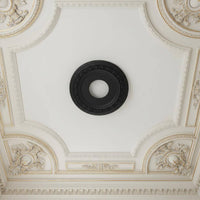 French Design Ceiling Plate Long-Lasting Plaster Look Lamp Medallion