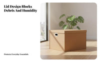 Foldable Cardboard Container Ships Flat Household Storage Stackable for Students
