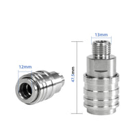 High-Pressure Stainless Steel Connector Silver-Toned Silver Self-Locking Connector Machined Grooves Hardware Accessory Compact for Cleaner