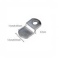 Z Shaped Corner Bracket, Metal Fastener, sturdy Fixing Accessory for Picture Frame, Furniture, Shelf