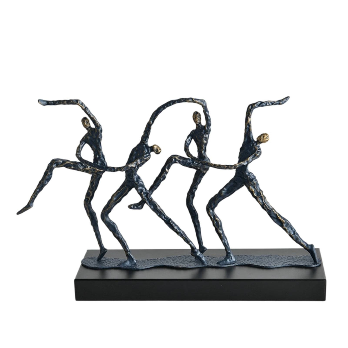 Gymnast Sculpture with Base Geometric Gymnast Sculpture Decorative for Bookshelf