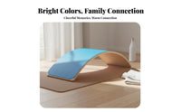 Sensory Training Wooden Balance Board Long-Lasting Wood Construction Curved Balance Board Multi-Functional Educational Rocker Versatile Use for Toddlers, Adults, Pilates, Playroom, Home Fitness