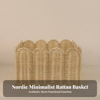 Rectangular Woven Basket Decorative Rectangular Wovendesign Bin Handwoven