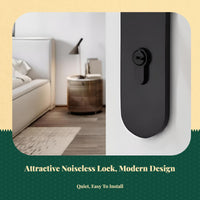 Matte black privacy lever, easy install