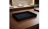 Reversible Jewelry Display Tray Shallow Accessory Organizer Tray Rectangular Storage Elegant for Vanity Table