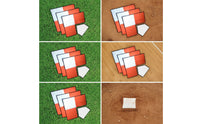 4 Pieces Base Set with Scoring Plate Padded Softball Base Set Baseball Bases Lightweight Throw down Bases Weather-Resistant
