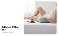 Adjustable Height Sleeping Waist Cushion Multi-Position Use Inflatable Pillow Breathable for Side Sleepers, Seniors, Bed, Travel, Car
