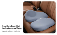 Short Driver Booster Seat Cushion, Women’s Pad, 9cm Elevation, Breathable Anti-Slip