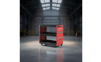 Rolling Tool Cart Three-Tier Mechanic Tool Cart  Adjustable for Mechanics, Technicians, Workshop, Repair Shop, Warehouse