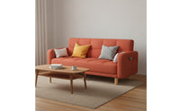 Multi-Functional-Purpose Convertible Sofa Bed Space-Saving Convertible Futon Sofa Bed Easy Assembly Foldable Futon Couch Solid Wood Frame for Bedroom