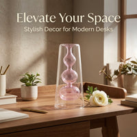 Double Layer Glass Vase: Modern Minimalist Home Decor