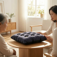 Cushion with Quilted Grid Soft Kitchen Chair Cushions Compact for Wheelchairs