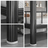 Steel Bunk Bed Frame Heavy-Duty Metal Bunk Bed Space-Saving Furniture for Students, Roommates, Dormitory, Shared Bedroom Housing